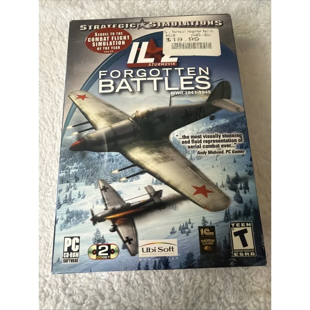 Operation Barbarossa & IL Sturmovik & Forgotten Battle PC CD ROM Complete CIB X3